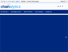 Tablet Screenshot of chainalytics.com